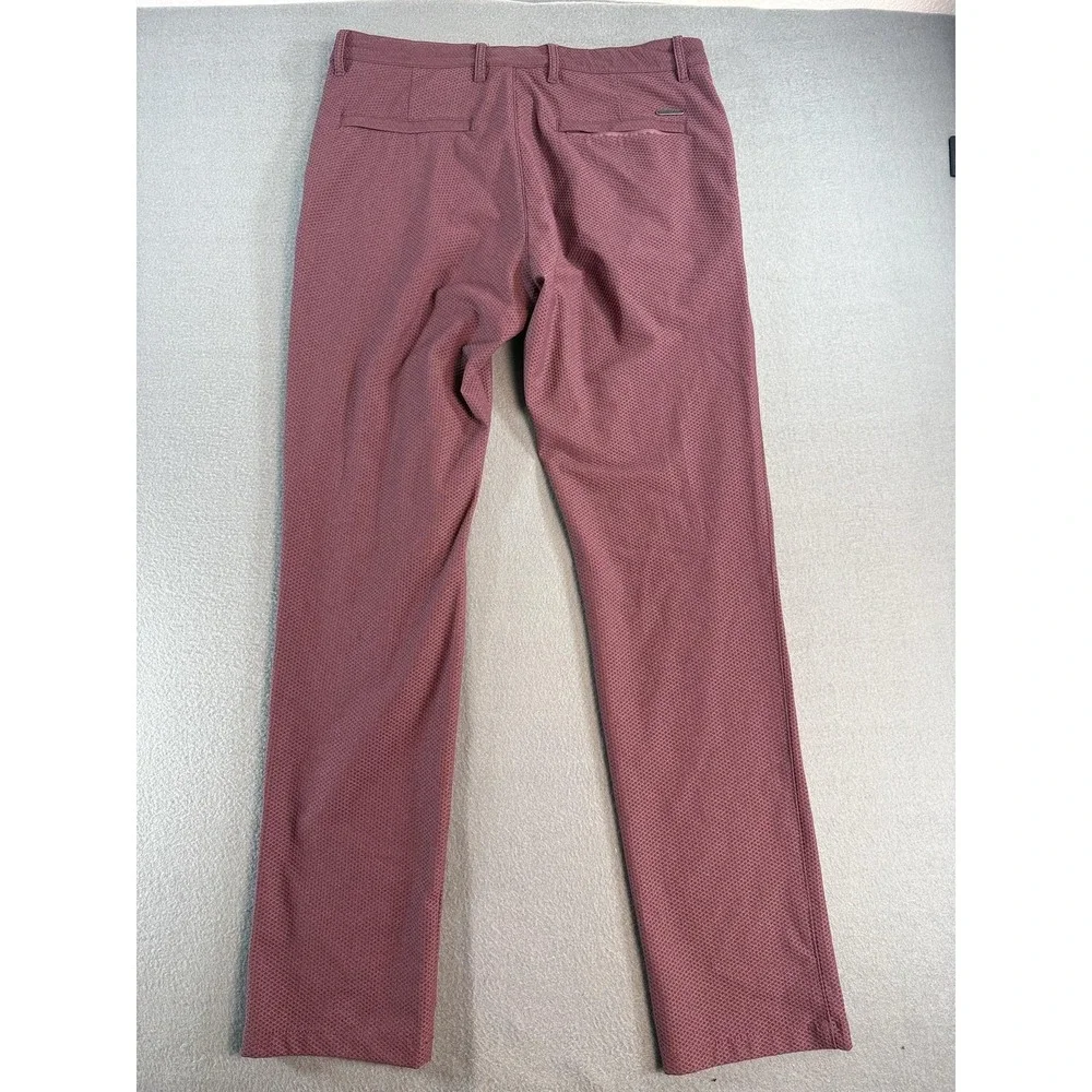 Twillory Pants Mens 34x34 Red Slim Fit Technical Chino Microfiber Performance